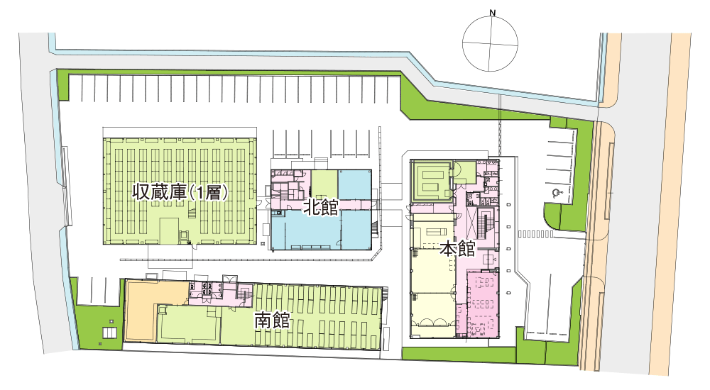 高知県立埋蔵文化財センター　1階見取り図